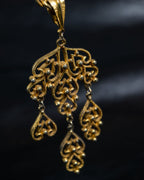 Gold Heart Pearl Necklace