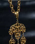 Gold Heart Pearl Necklace