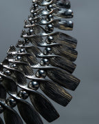 "MOOD SPECIAL" Undulating Silver Double Design Necklace