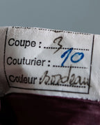 "MOOD SPECIAL" Stand Collar Black Line Jagged Leather Jacket