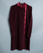 Beautiful Red Wave Vintage Dress