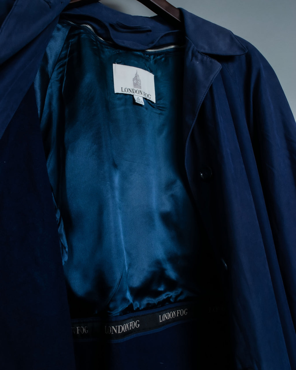 "LONDON FOG" Mint Condition Fresh Blue Fabric Vintage Coat