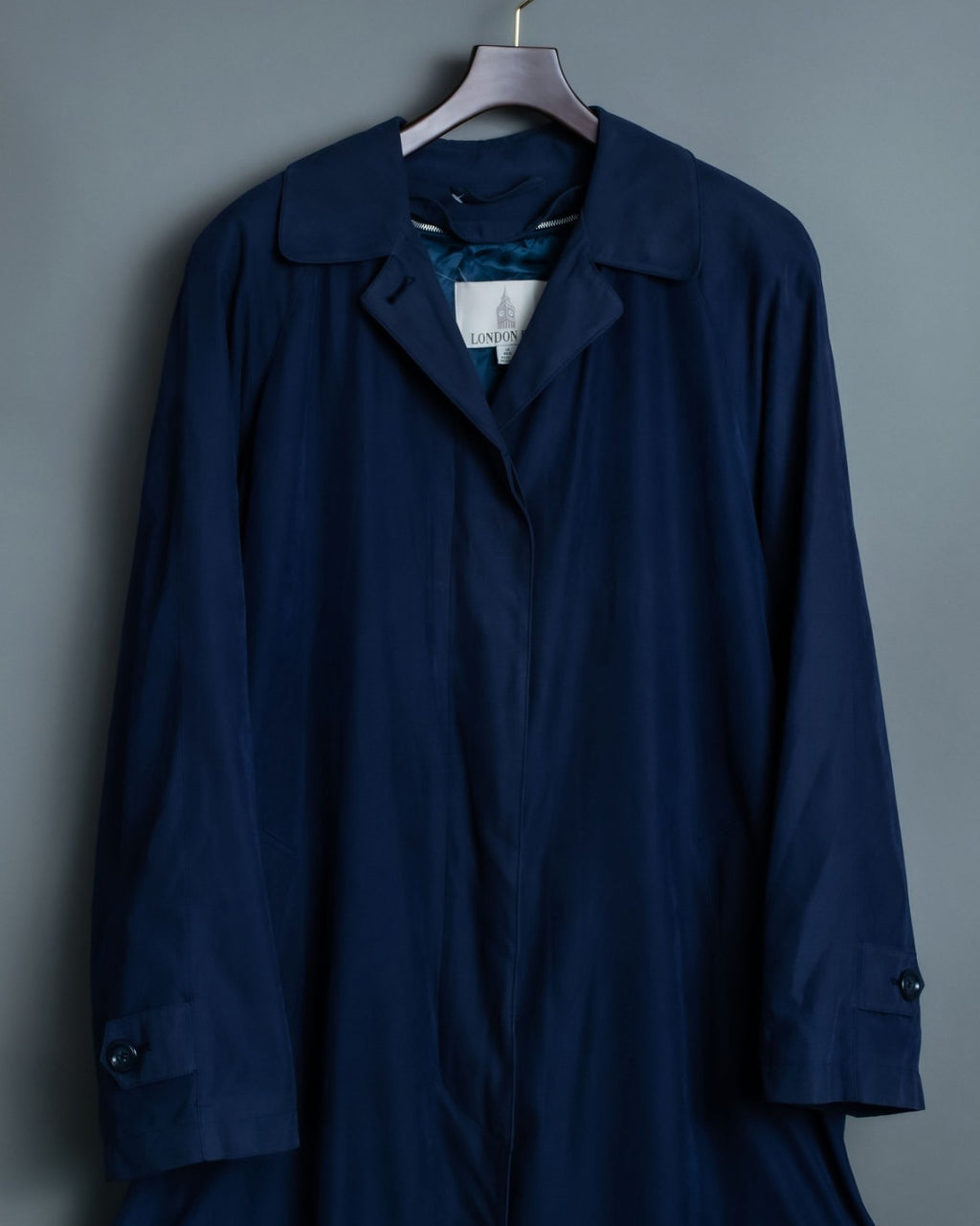 "LONDON FOG" Mint Condition Fresh Blue Fabric Vintage Coat