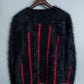 French Luxury Wool Red Line Short Knit