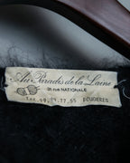 French Luxury Wool Red Line Short Knit