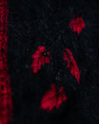 French Luxury Wool Red Line Short Knit