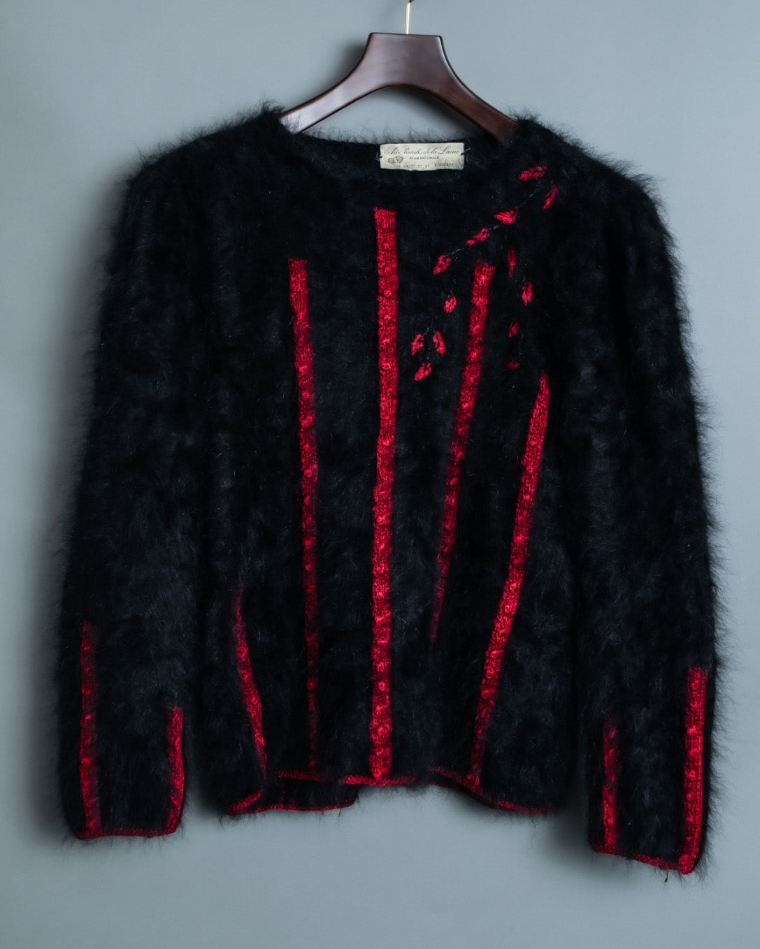 French Luxury Wool Red Line Short Knit