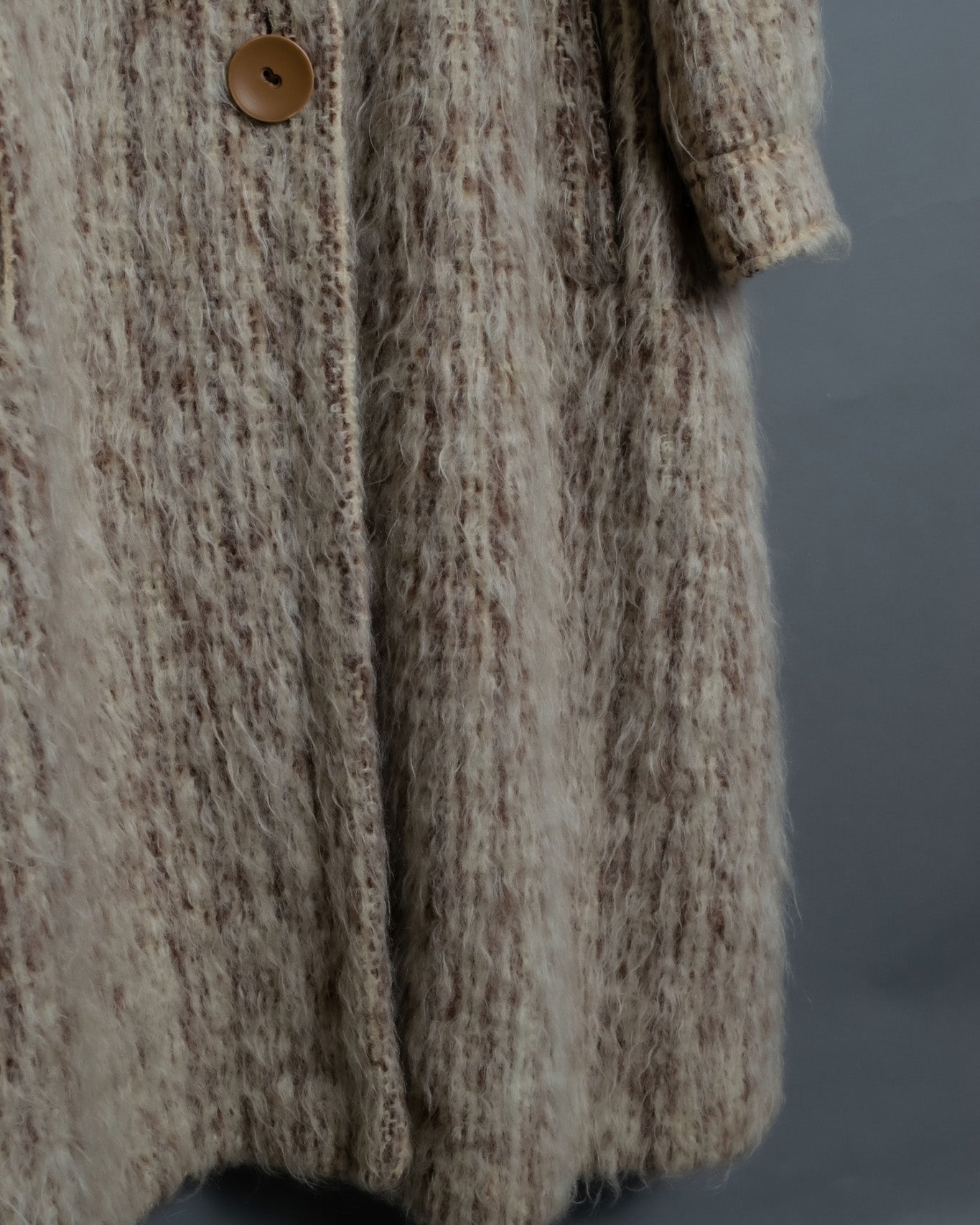 Shaggy Stand Collar Coat