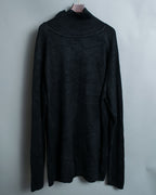 3XL Super Oversized Black Knit