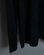 3XL Super Oversized Black Knit