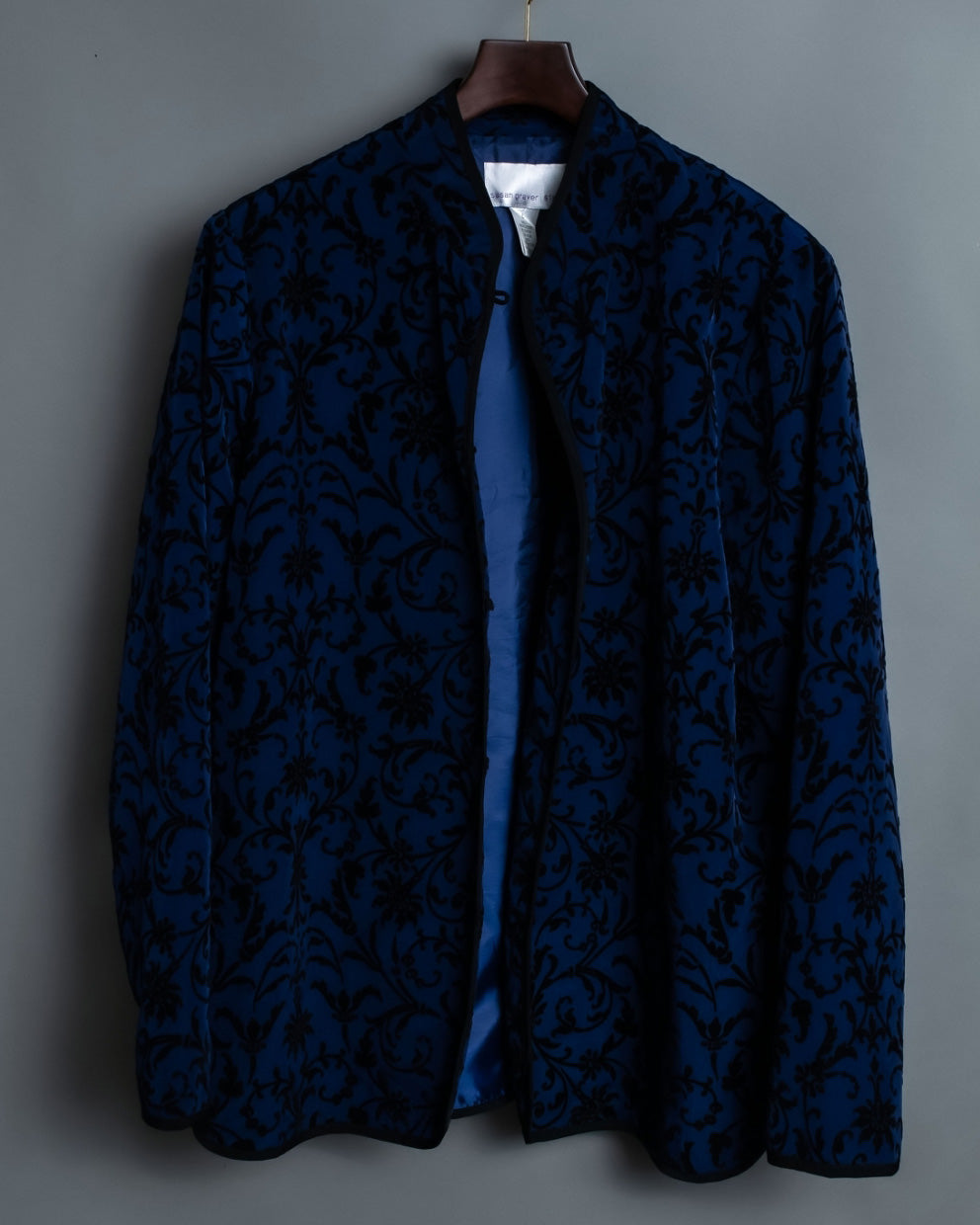 Deep Smooth Blue Cardigan Jacket