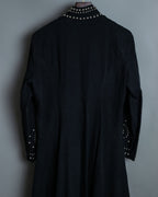 Religious Design Studded Spring Coat