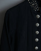 Religious Design Studded Spring Coat