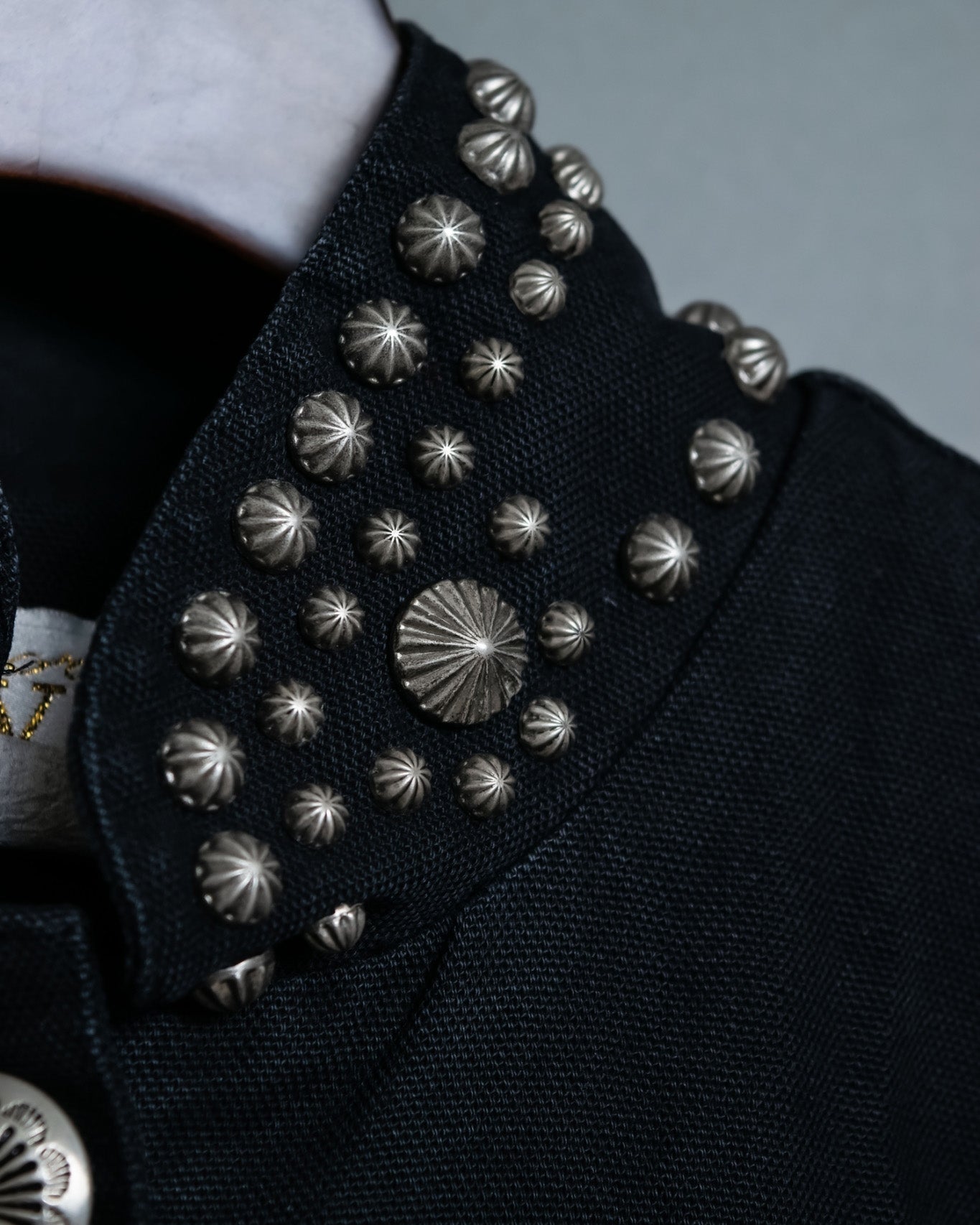 Religious Design Studded Spring Coat