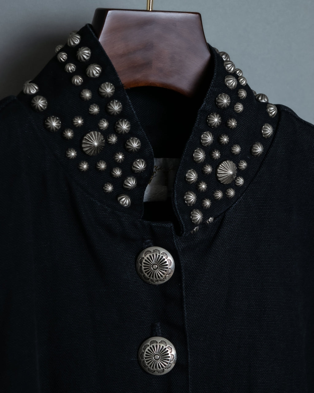 Religious Design Studded Spring Coat