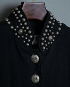 Religious Design Studded Spring Coat