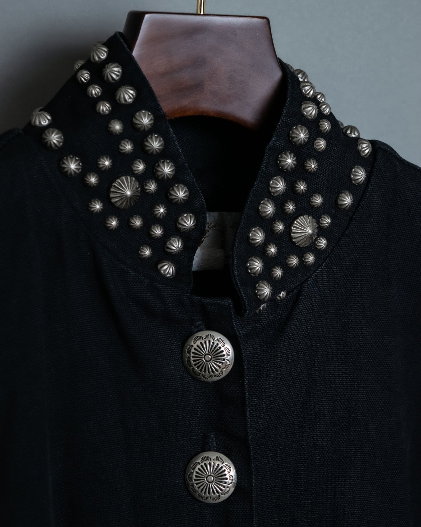 Religious Design Studded Spring Coat