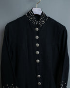 Religious Design Studded Spring Coat