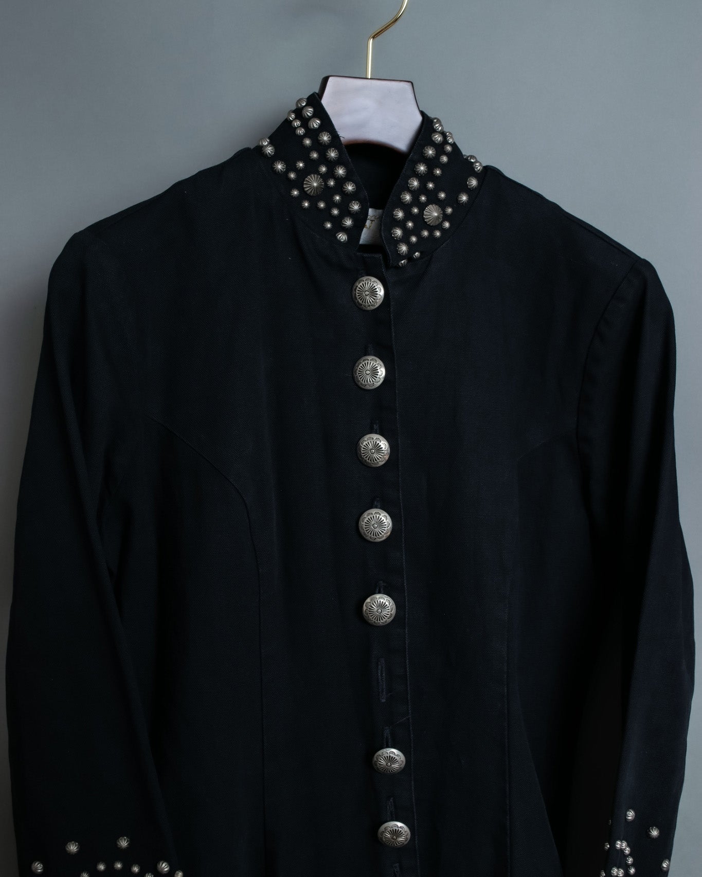 Religious Design Studded Spring Coat