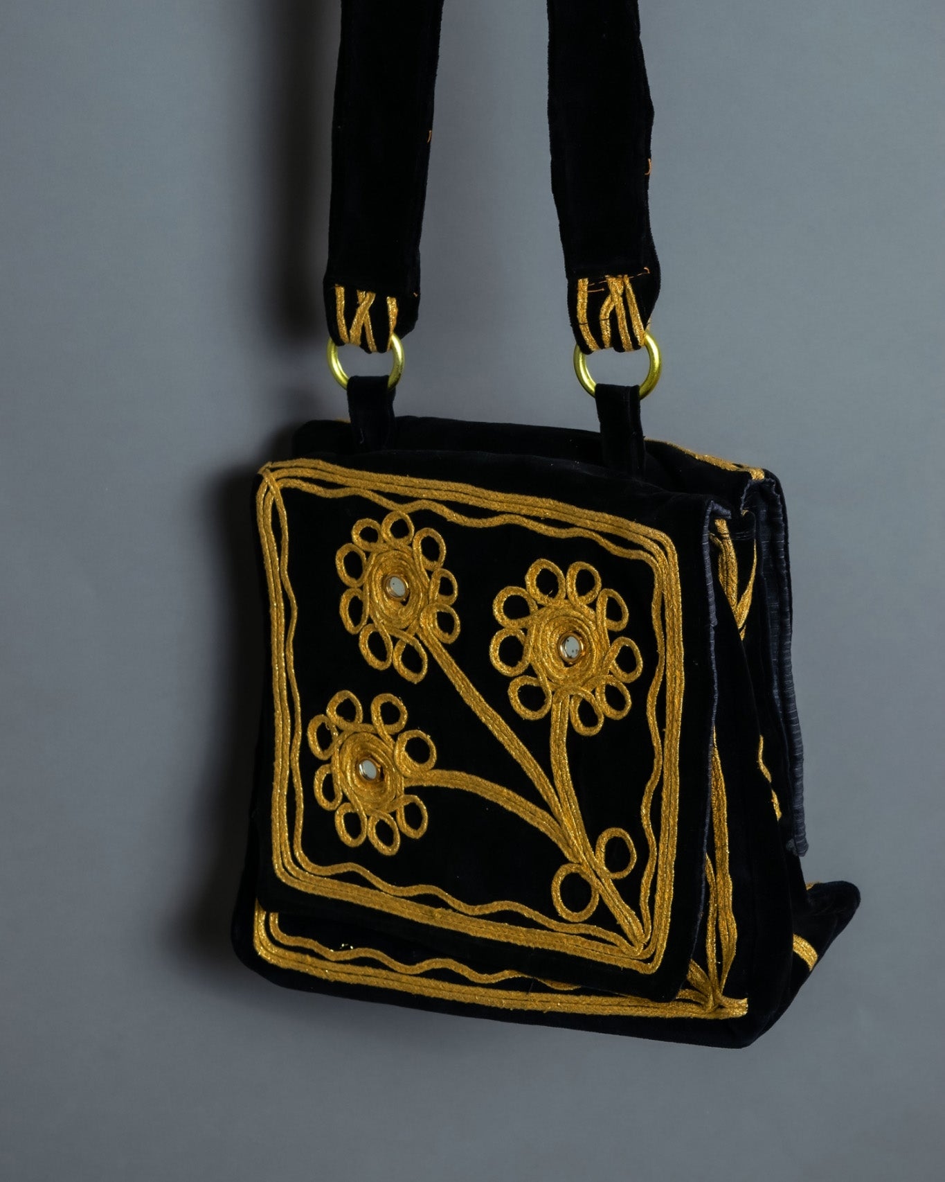 Accent Color Embroidered Bag