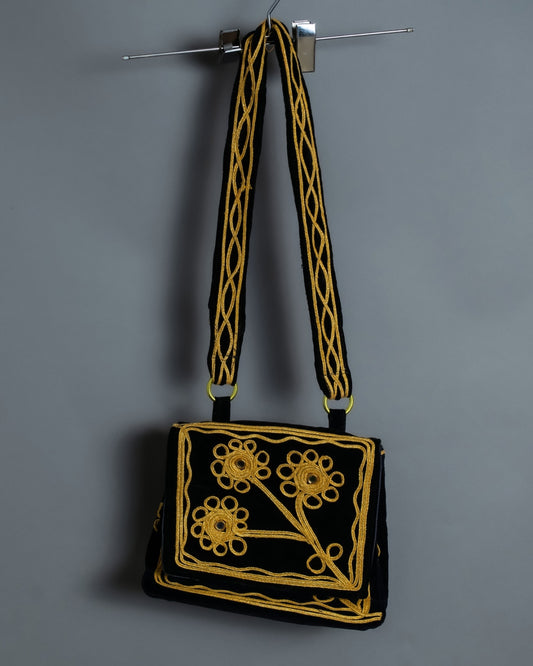 Accent Color Embroidered Bag