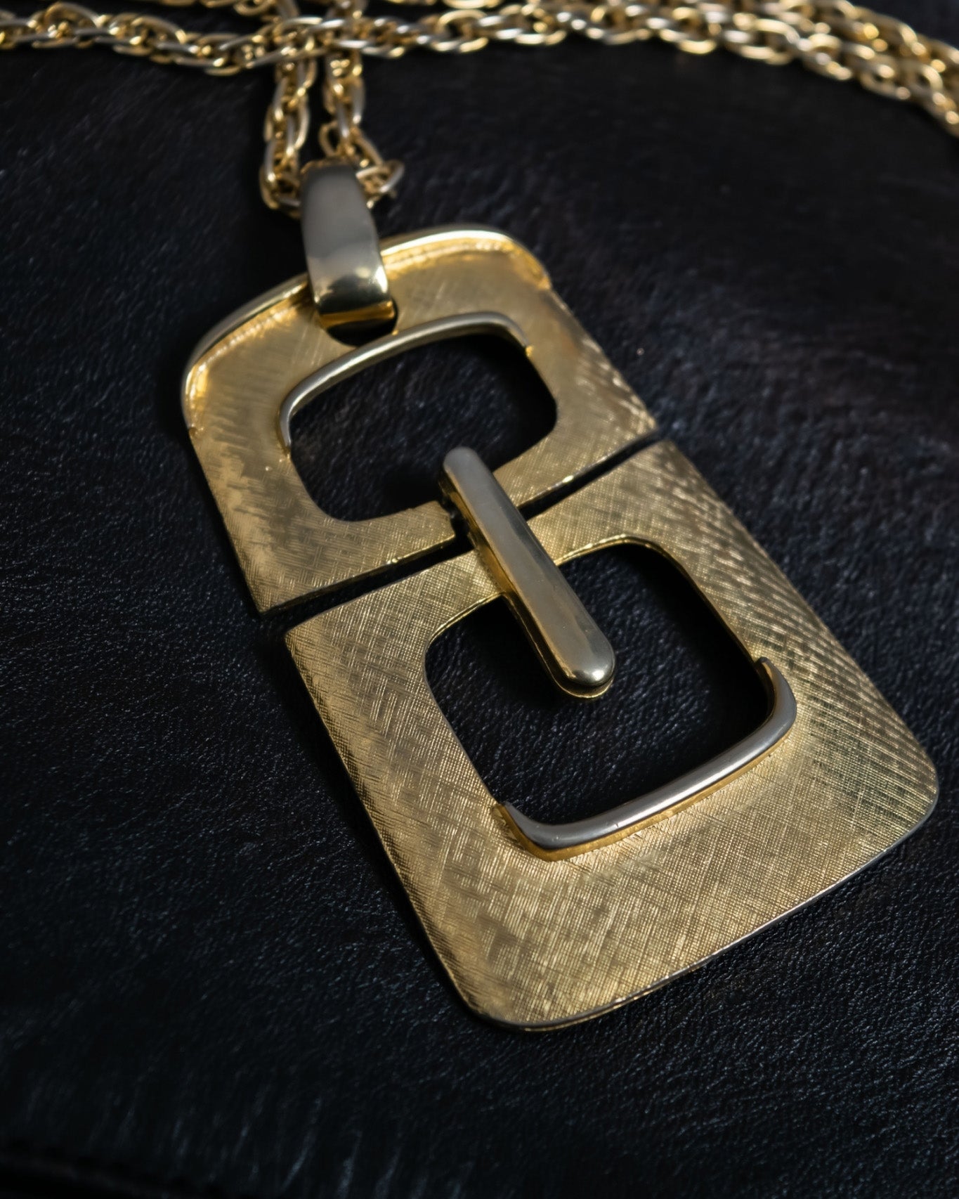 Giant Double Iron Ingot Necklace