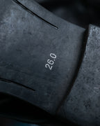 Natural Dull Deep Blue Leather Shoes