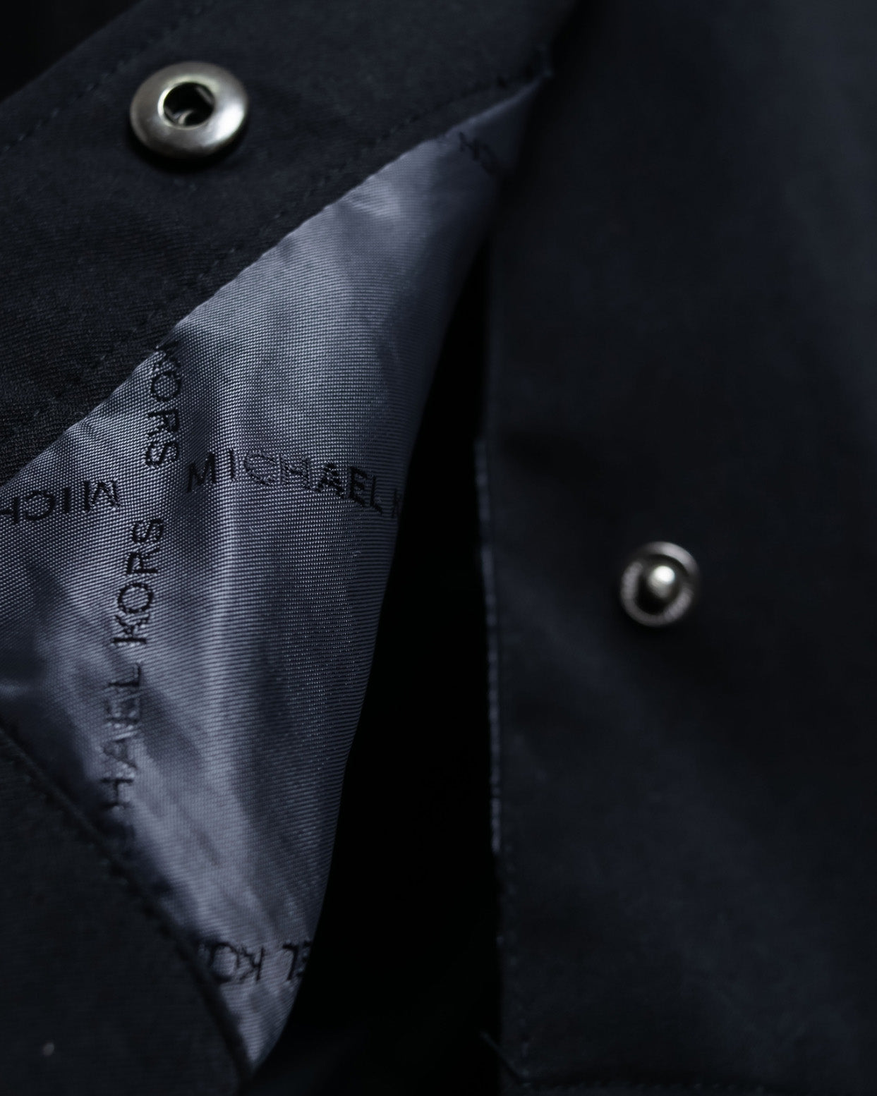 "MICHAEL KORS" Beautiful Fallen Silhouette Glossy Jacket