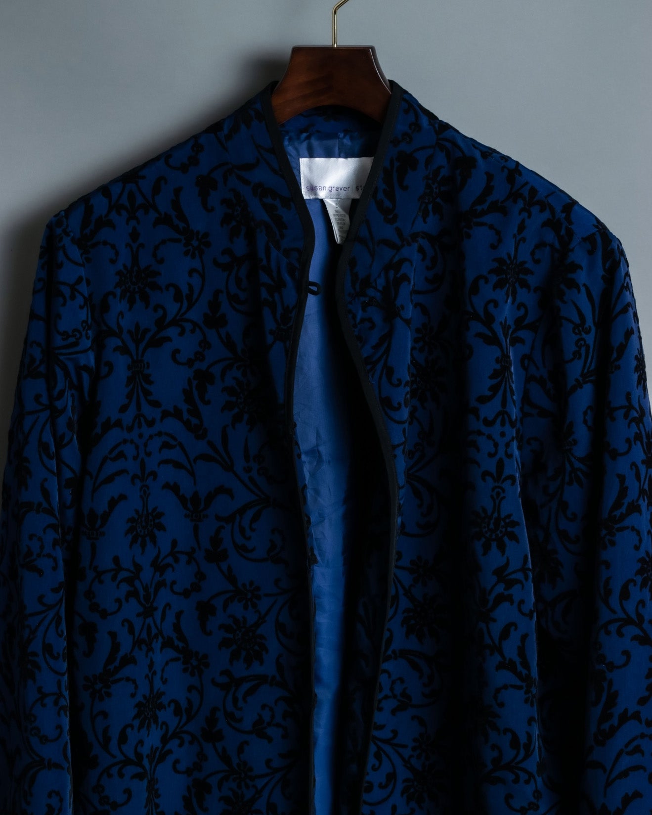Deep Smooth Blue Cardigan Jacket