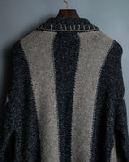 Luxury Fabric Bicolor Zip-up Knit