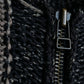 Luxury Fabric Bicolor Zip-up Knit