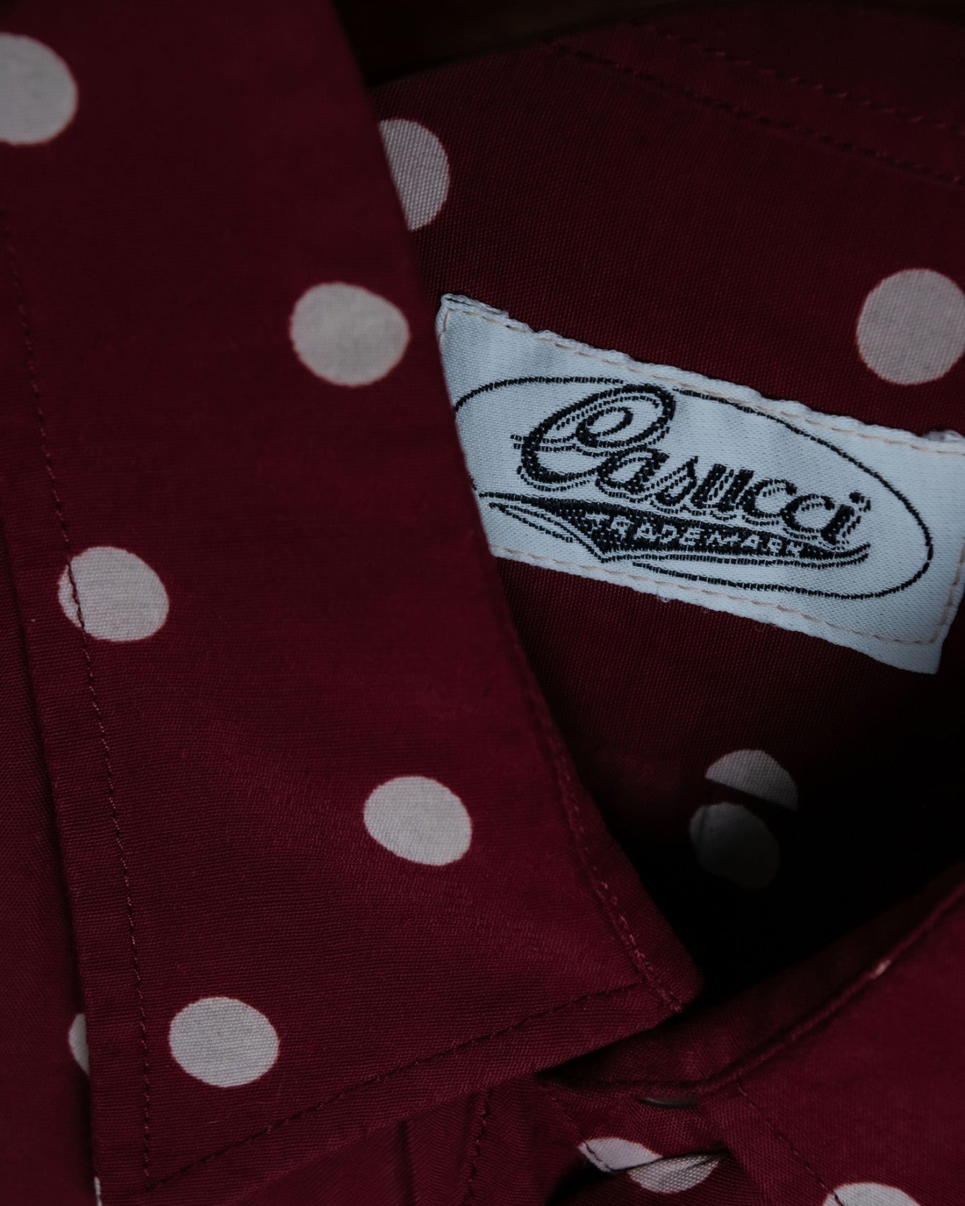 Vintage red polka dot shirt