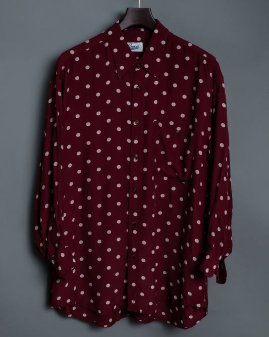 Vintage red polka dot shirt
