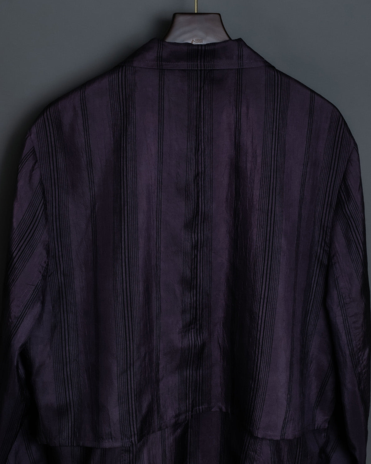 Purple Glossy Shirt Spring Jacket