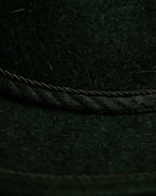 Feather Vintage Green Hat