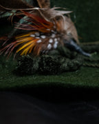 Feather Vintage Green Hat