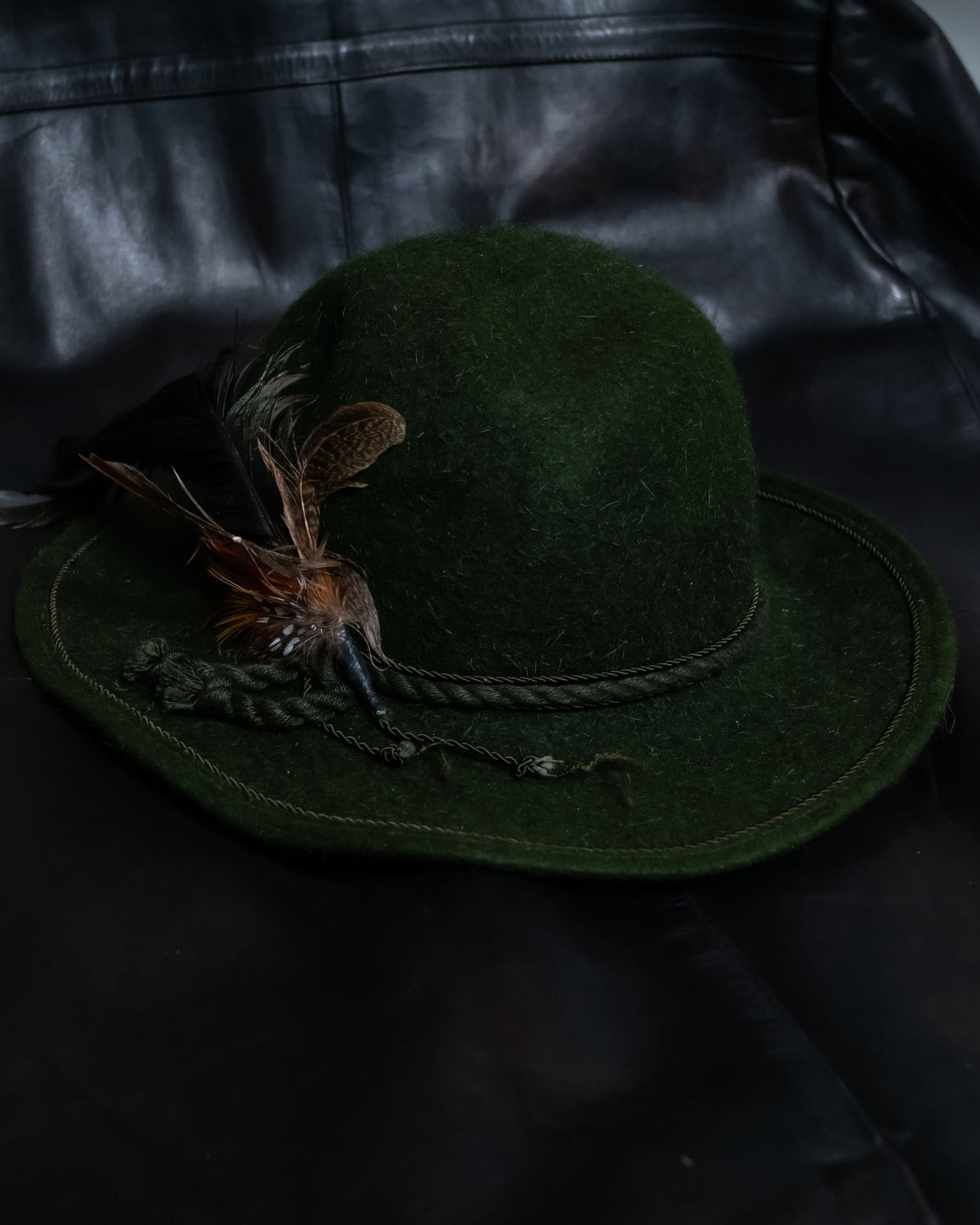 Feather Vintage Green Hat