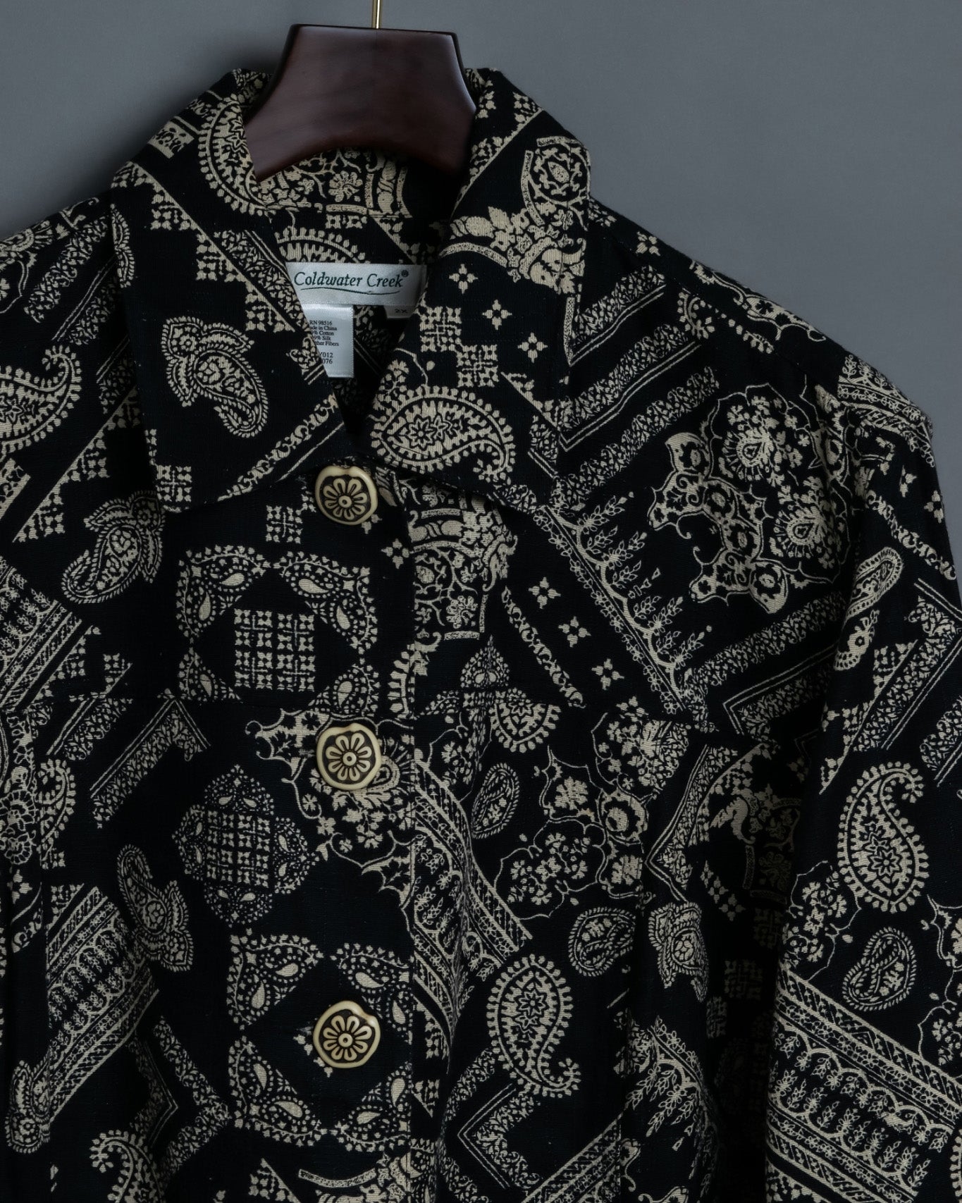 Thick Paisley Square Jacket