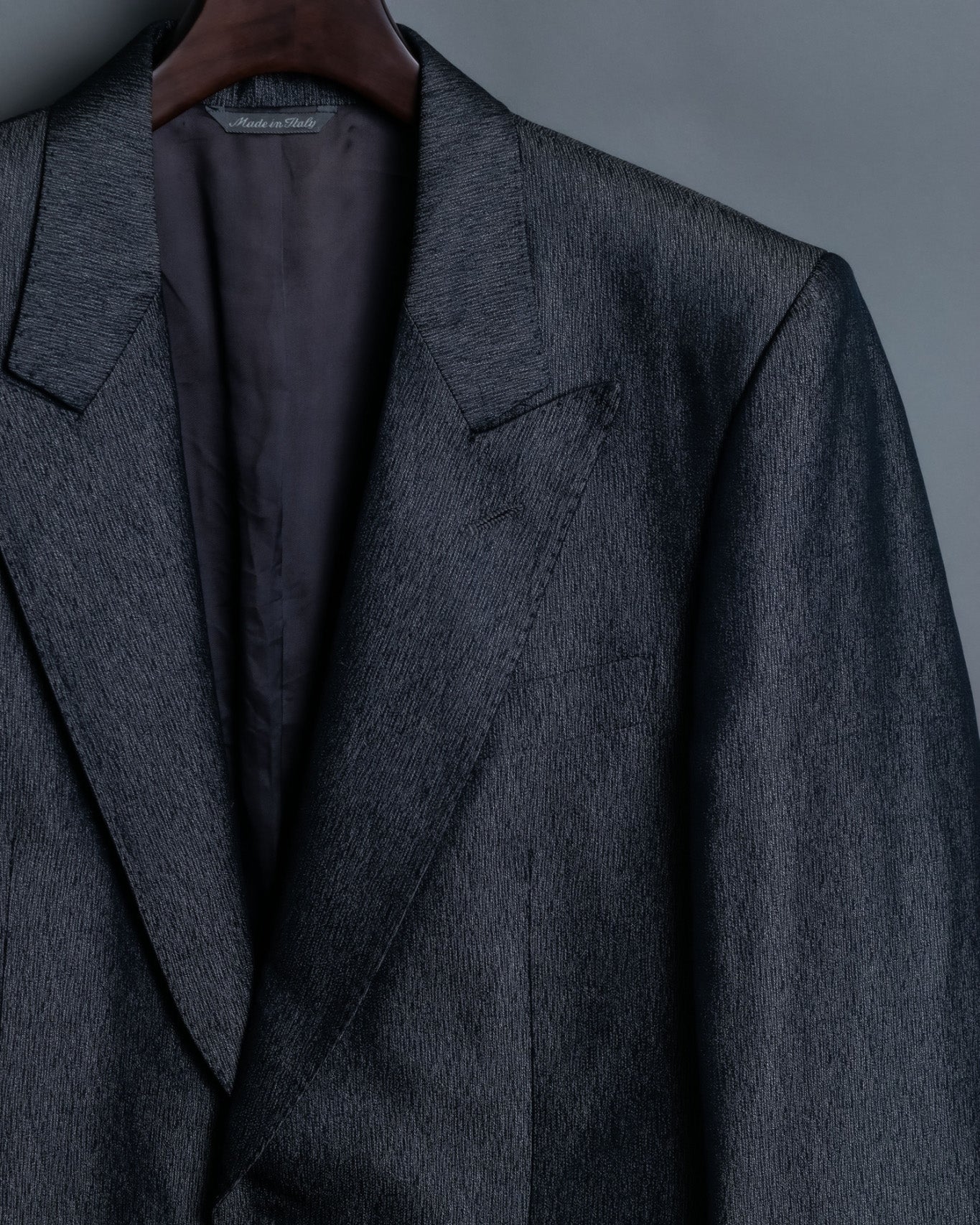 "DEAD STOCK" Dull And Glowing Gray Tailored Jacket
