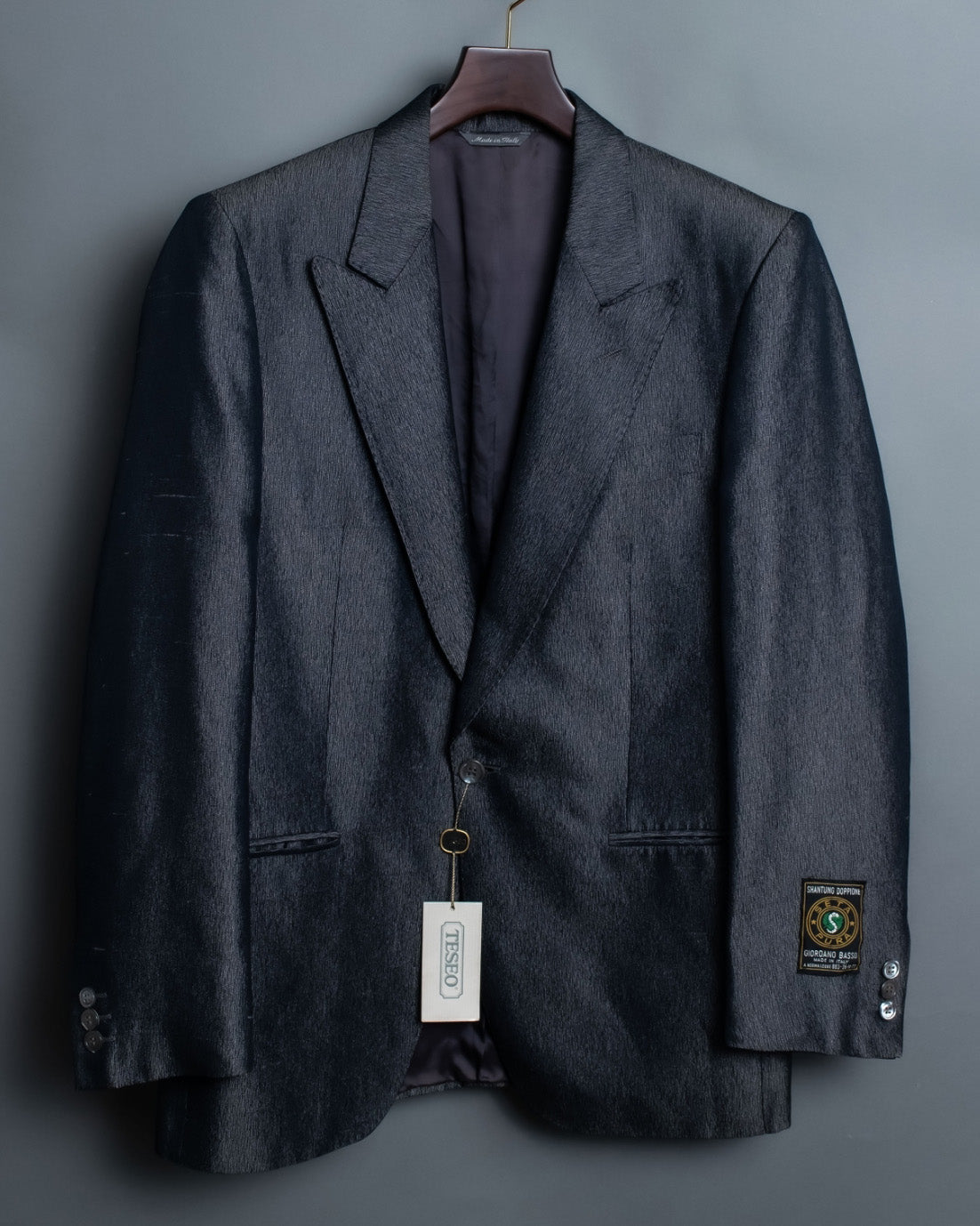 "DEAD STOCK" Dull And Glowing Gray Tailored Jacket
