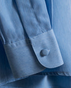 Triangle Collar Embossed Summer Long Shirt