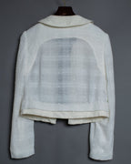 "CHLOE" Glitter Fabric Old Short Jacket