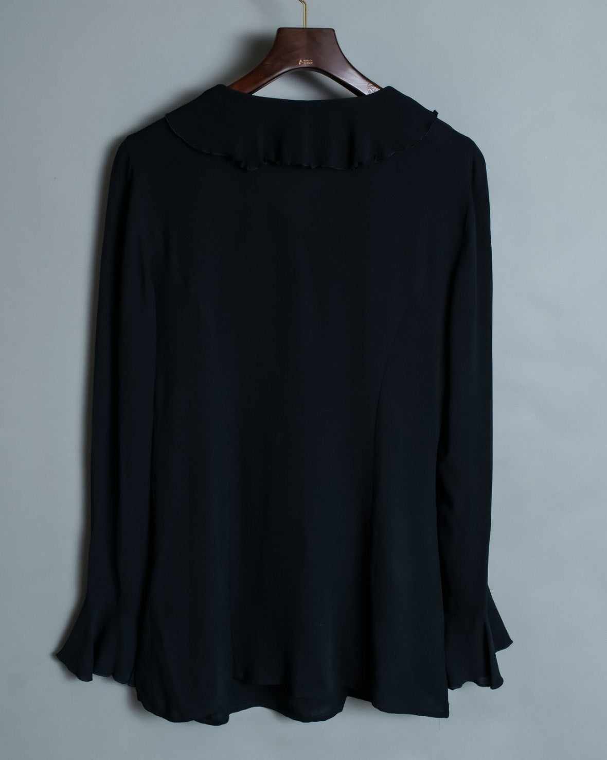 「EMPORIO ARMANI」Vintage Fly Front Frill Shirt
