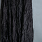 Crumpled Material Unisex Long Skirt