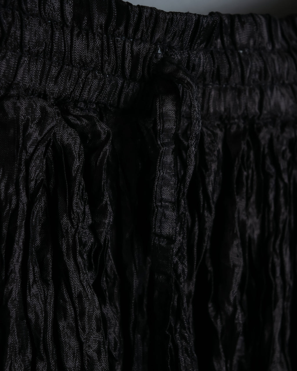 Crumpled Material Unisex Long Skirt