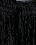 Crumpled Material Unisex Long Skirt