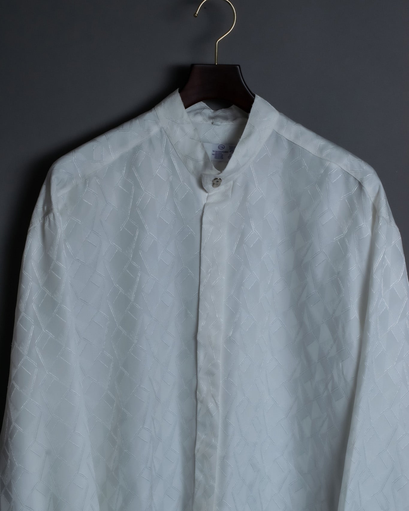 Random Pattern Sheer Switching Vintage Shirt