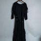 "MOOD SPECIAL" Black Fringe Beautiful Silhouette Unisex Dress