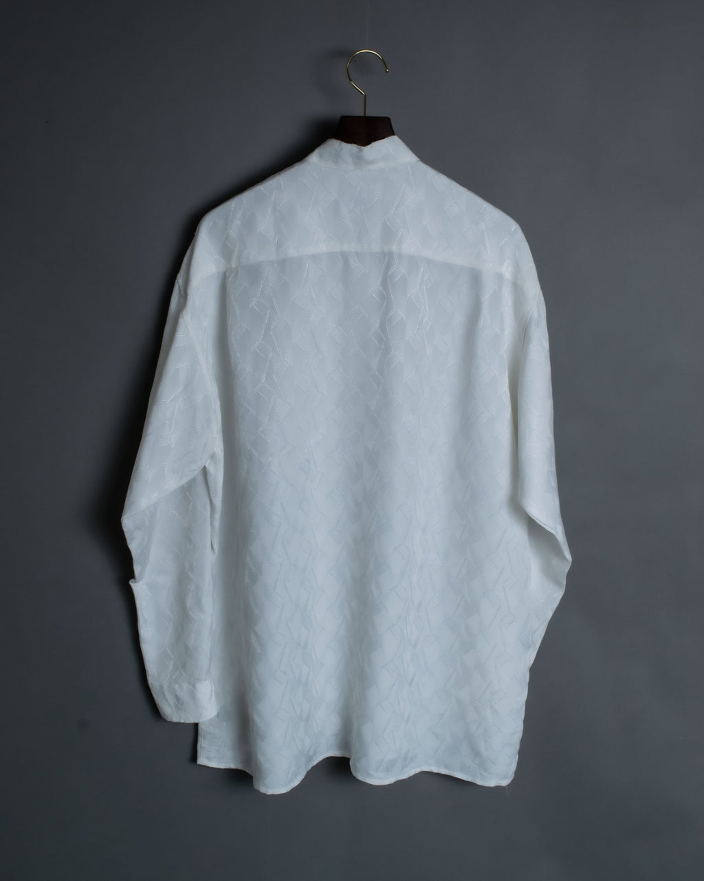 Random Pattern Sheer Switching Vintage Shirt