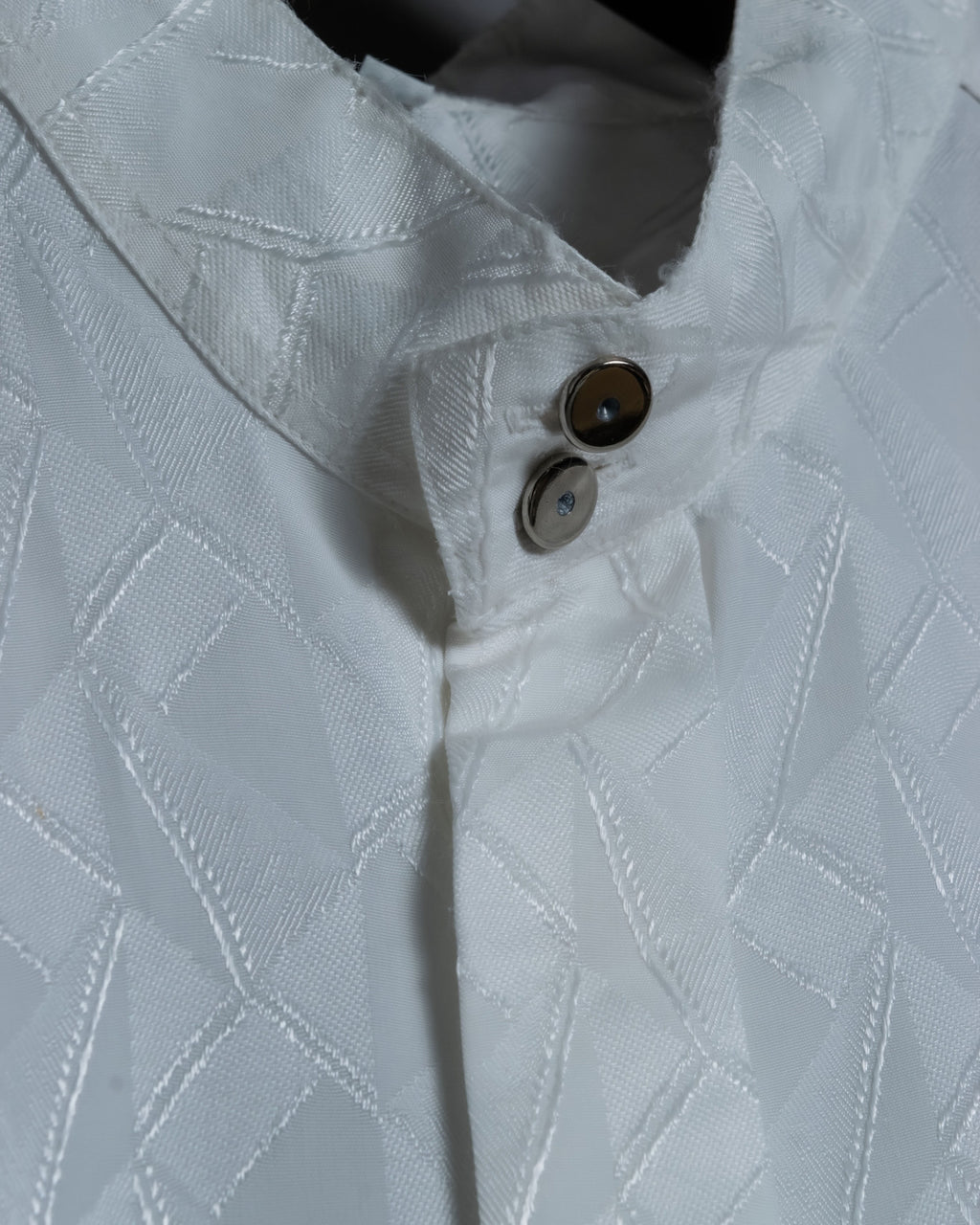 Random Pattern Sheer Switching Vintage Shirt